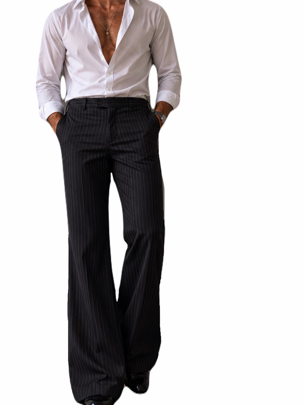 Gucci by Tom Ford Vintage Wide Leg Pants with stripes
